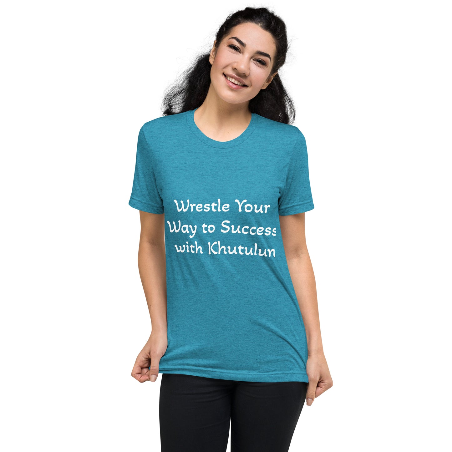 "Wrestle Your Way to Success with Khutulun" Short Sleeve T-shirt