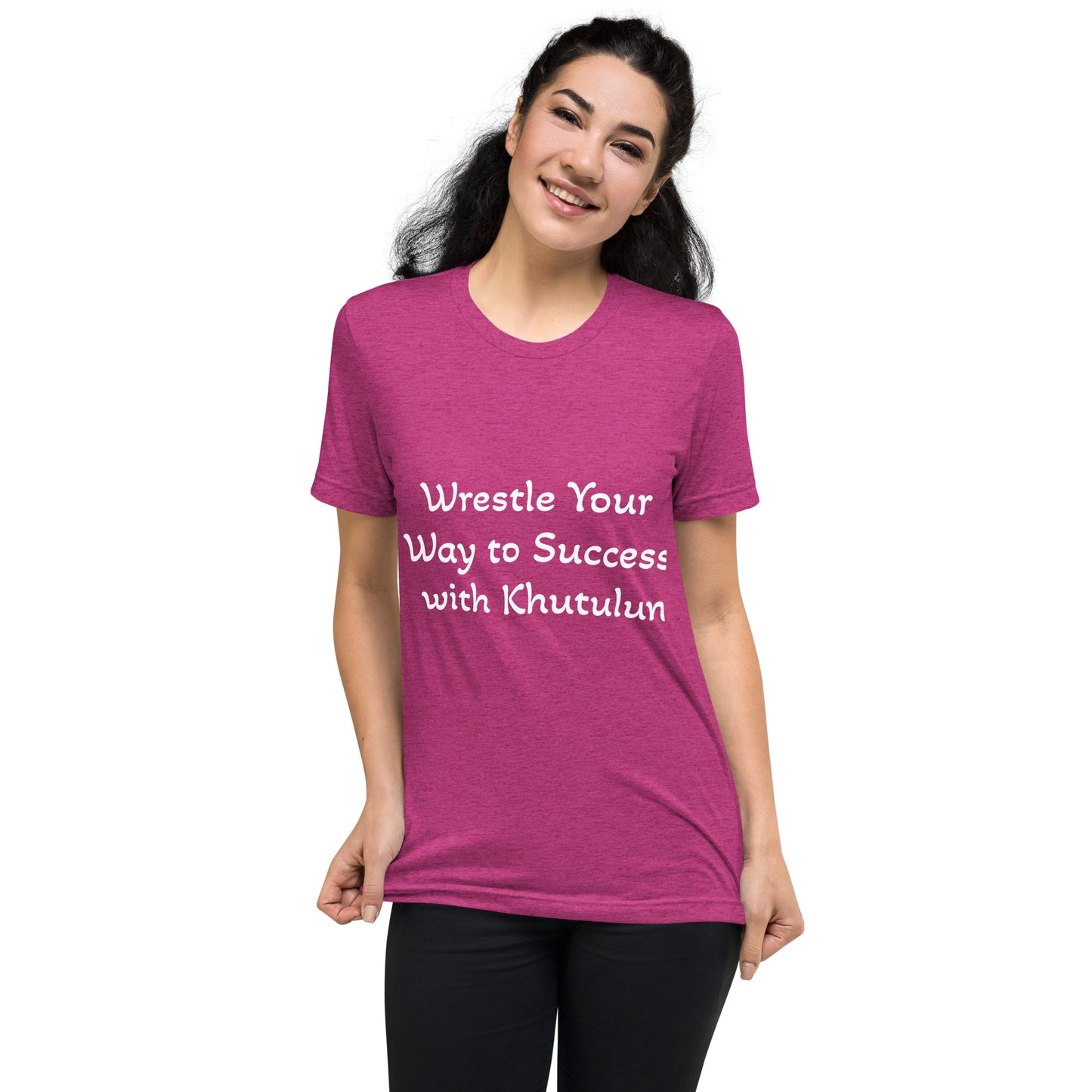 "Wrestle Your Way to Success with Khutulun" Short Sleeve T-shirt