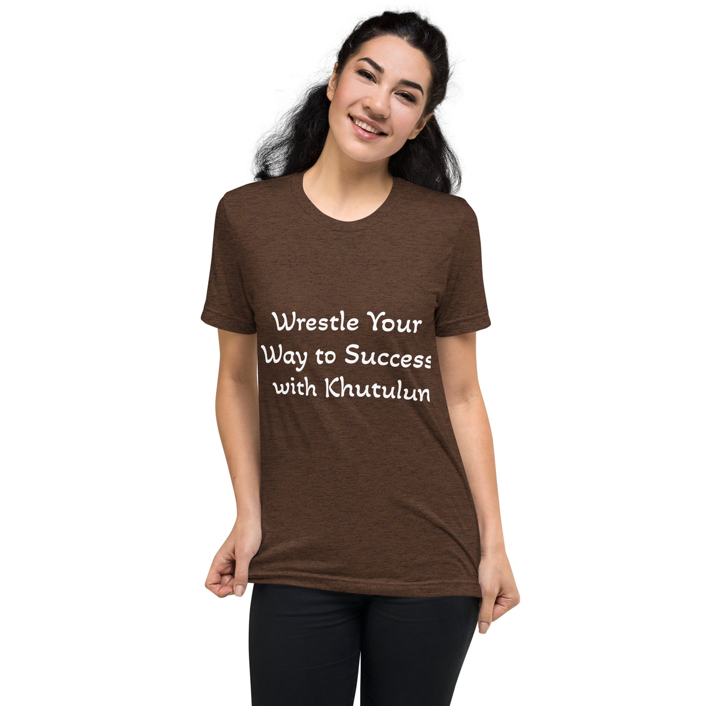 "Wrestle Your Way to Success with Khutulun" Short Sleeve T-shirt