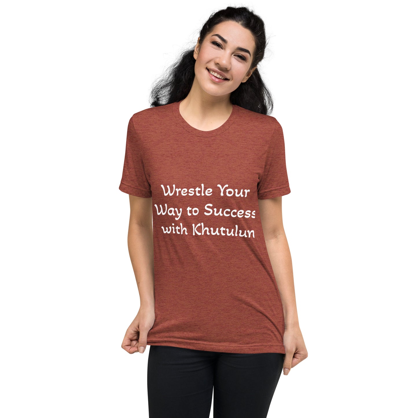 "Wrestle Your Way to Success with Khutulun" Short Sleeve T-shirt