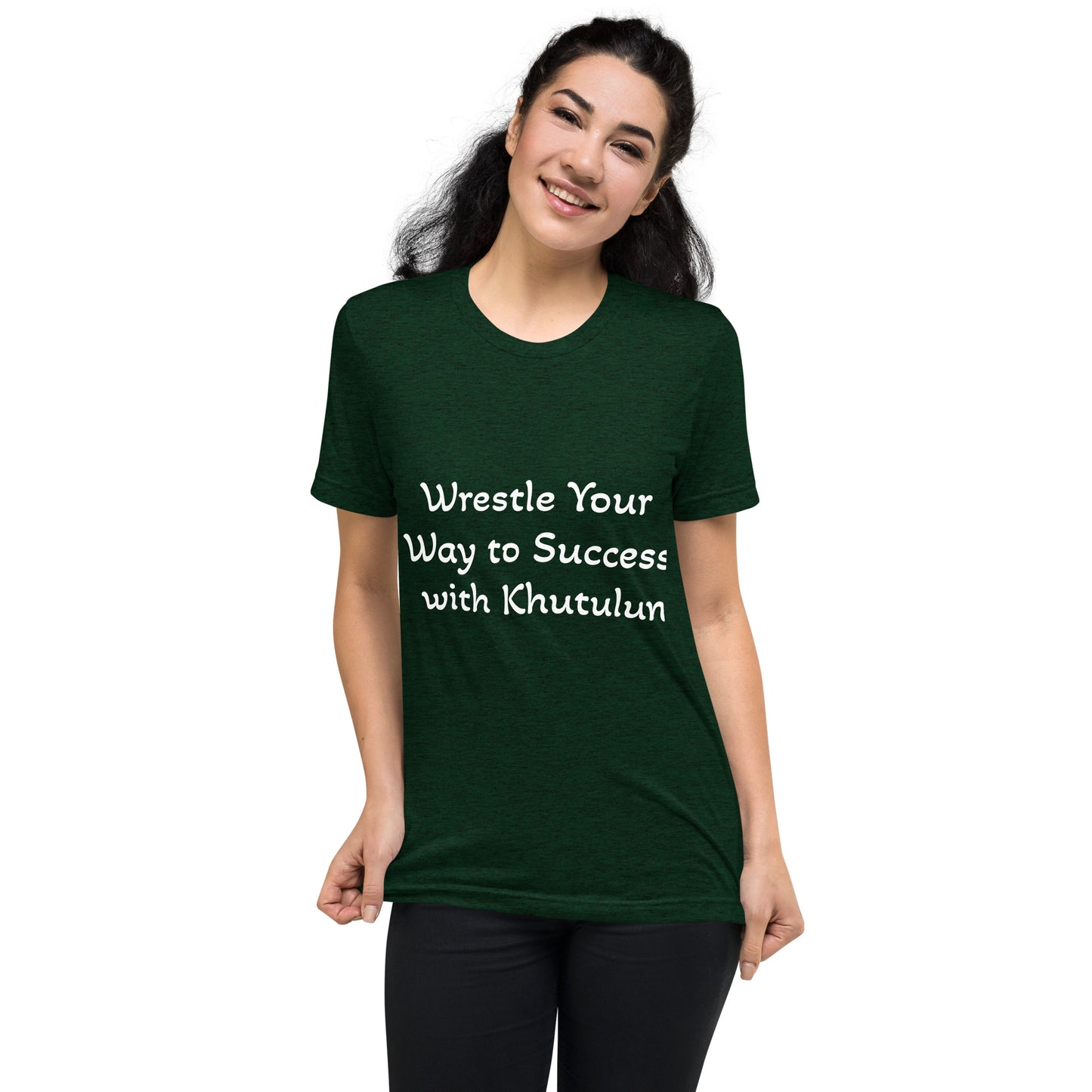 "Wrestle Your Way to Success with Khutulun" Short Sleeve T-shirt
