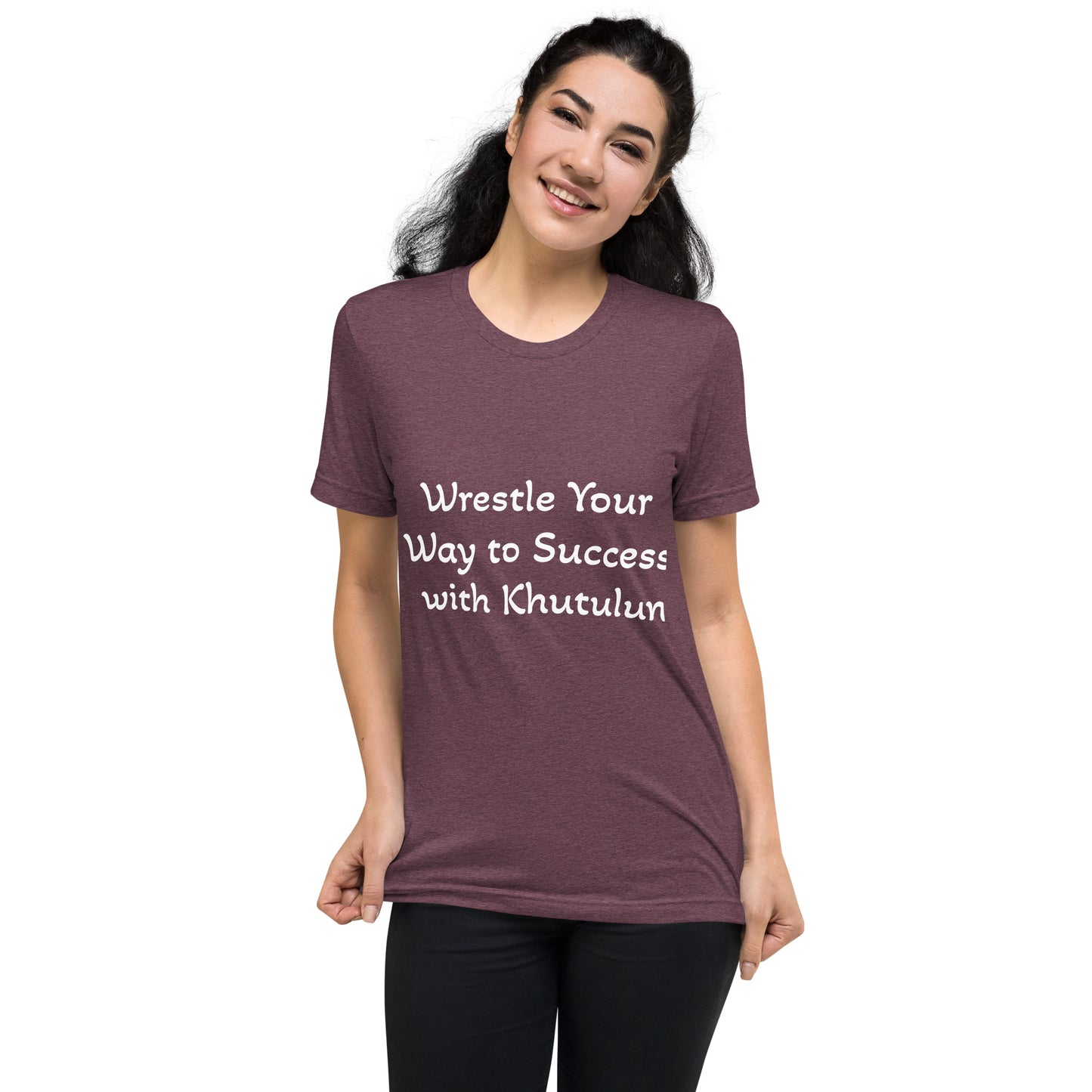 "Wrestle Your Way to Success with Khutulun" Short Sleeve T-shirt