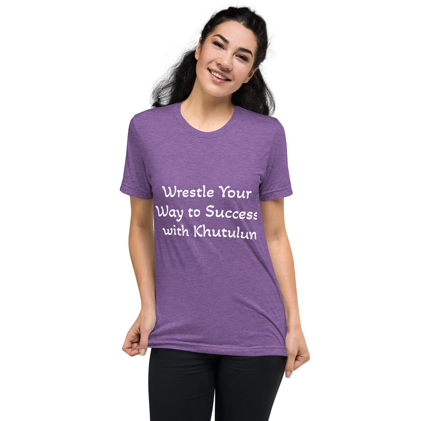 "Wrestle Your Way to Success with Khutulun" Short Sleeve T-shirt