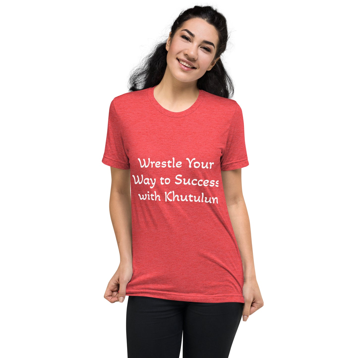 "Wrestle Your Way to Success with Khutulun" Short Sleeve T-shirt