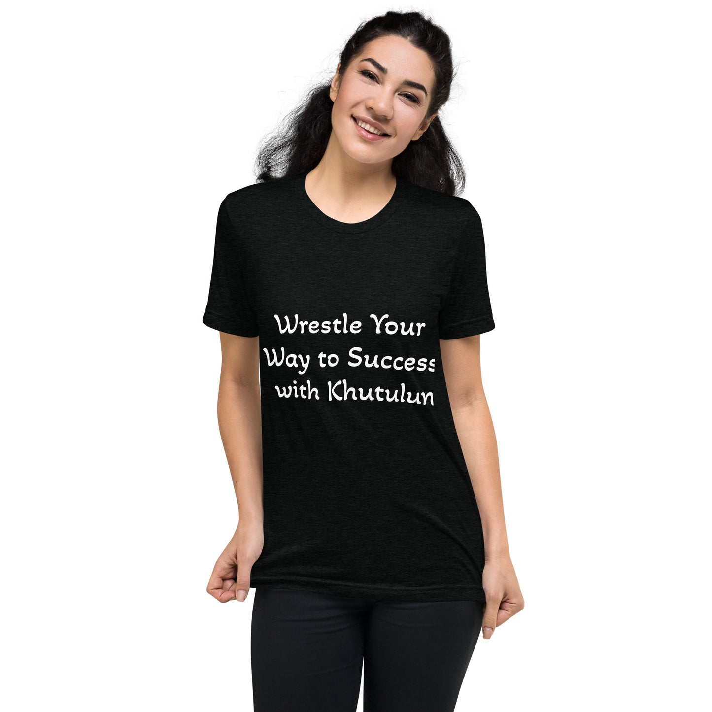 "Wrestle Your Way to Success with Khutulun" Short Sleeve T-shirt
