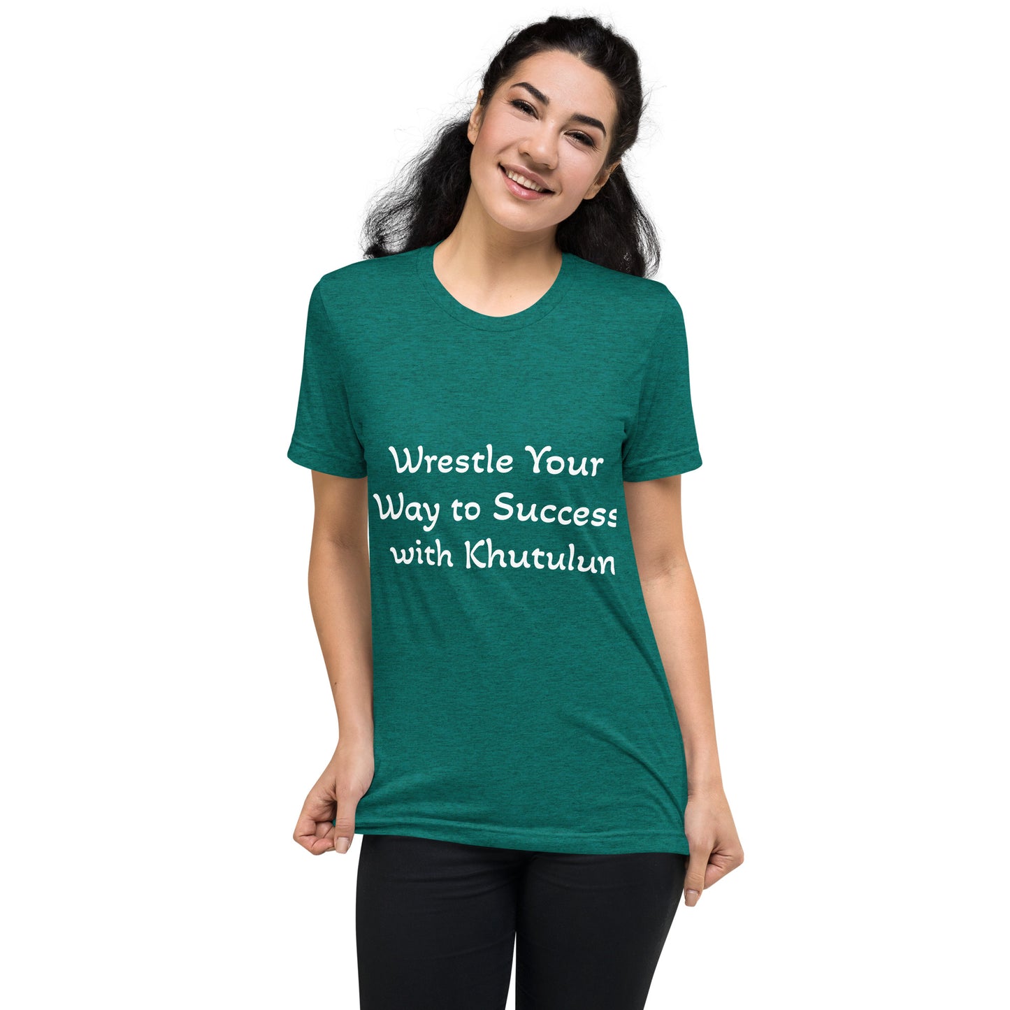 "Wrestle Your Way to Success with Khutulun" Short Sleeve T-shirt
