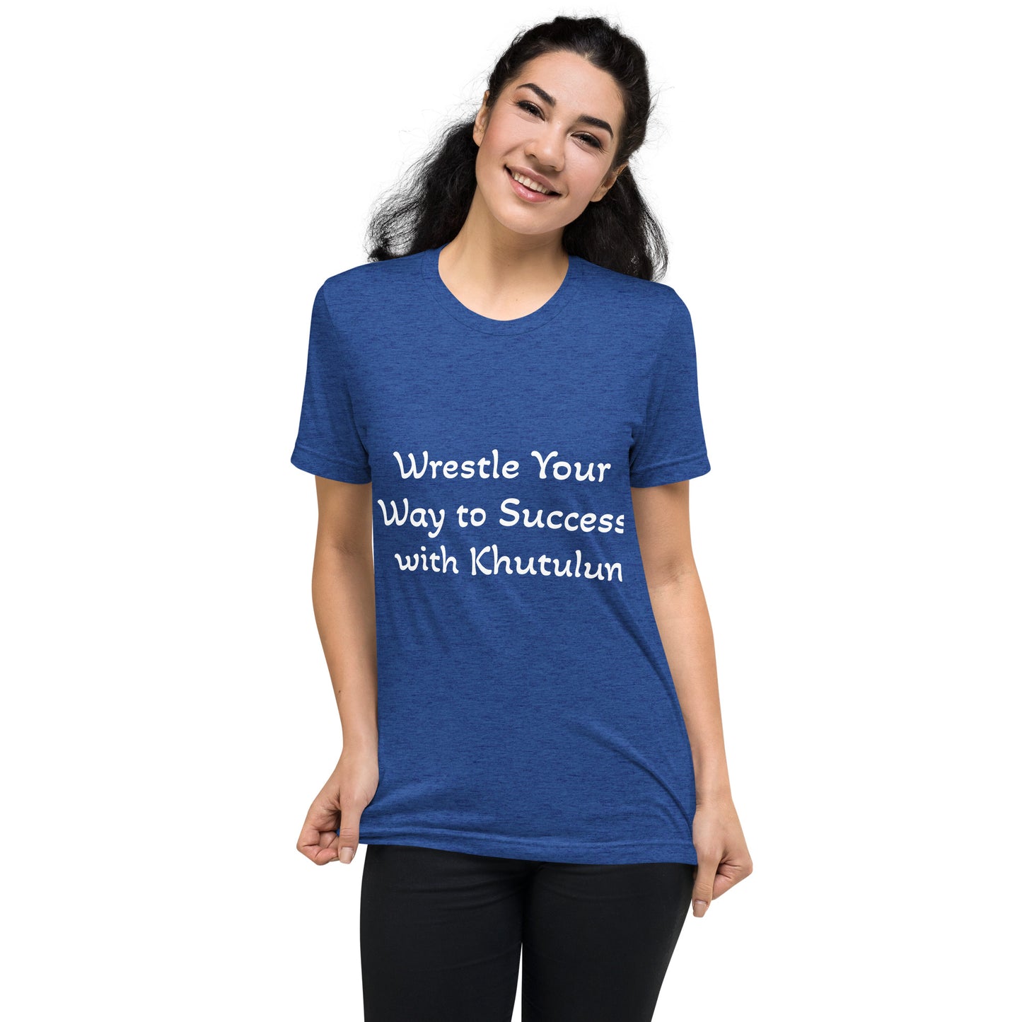 "Wrestle Your Way to Success with Khutulun" Short Sleeve T-shirt