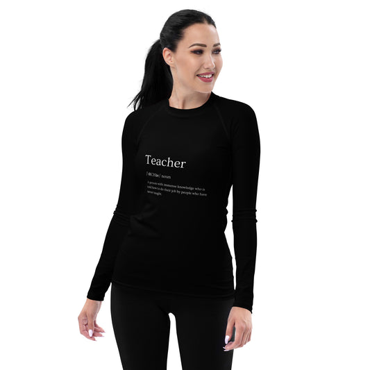 Teacher Women's Rash Guard