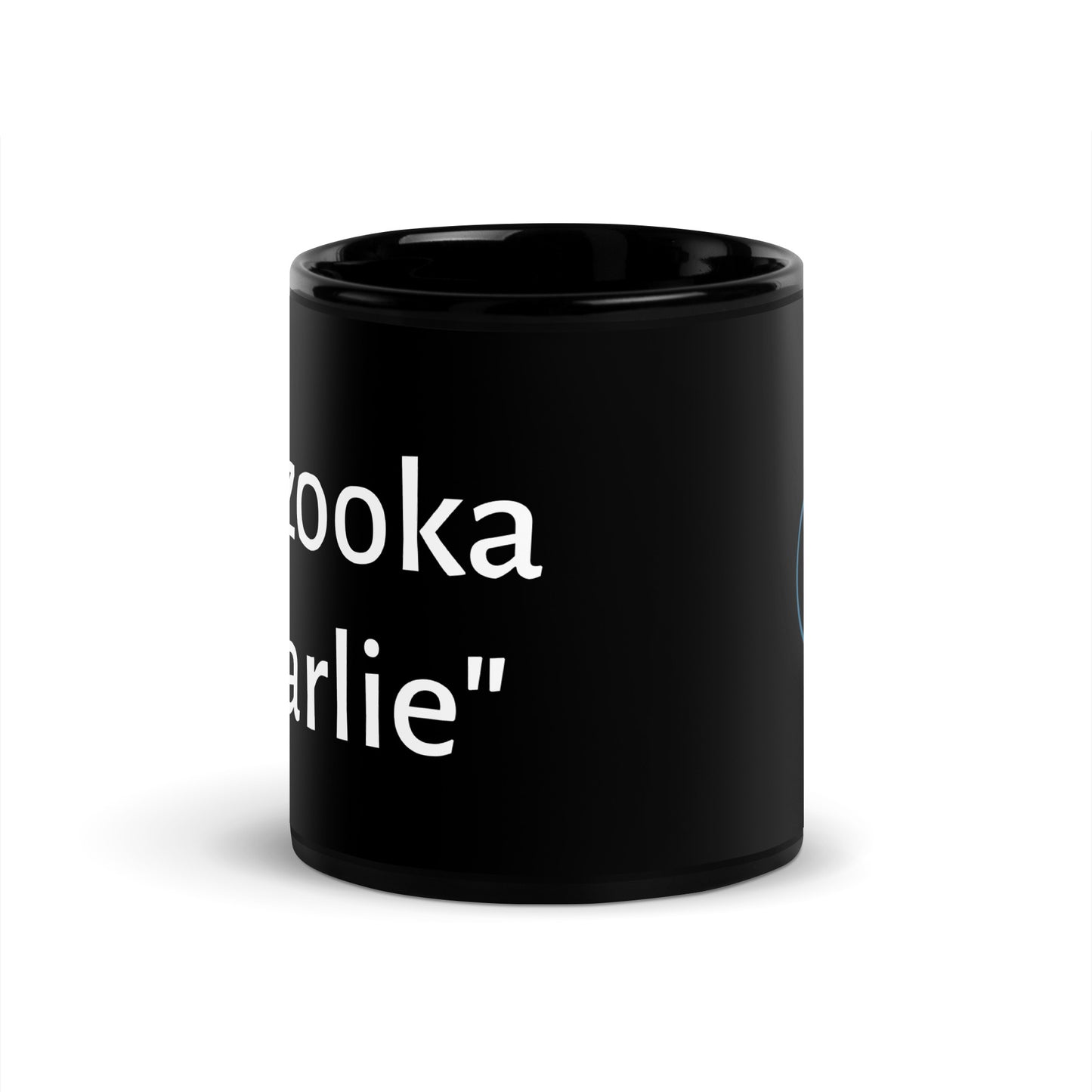 "Bazooka Charlie" Black Glossy Mug