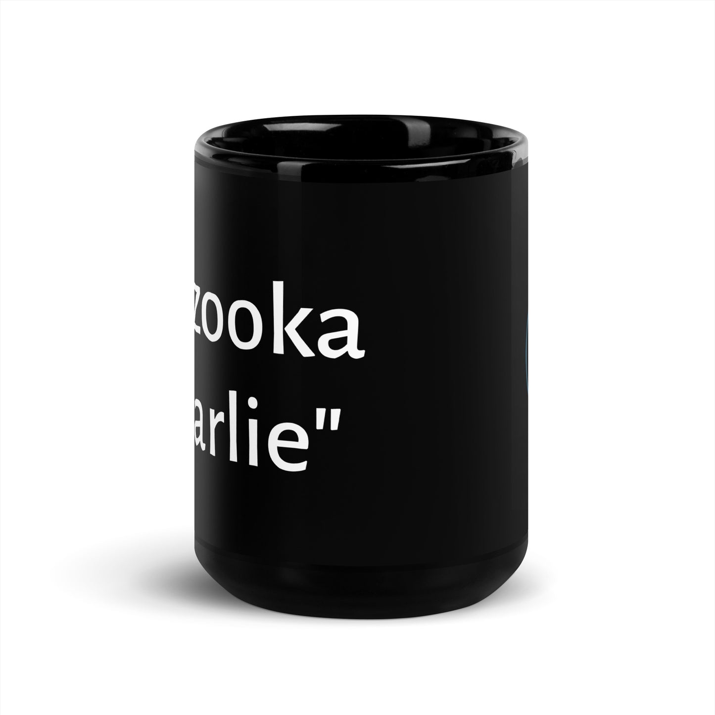 "Bazooka Charlie" Black Glossy Mug