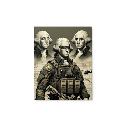 "George Washington: Keeping America Safe" Metal print