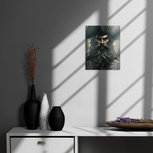 Blackbeard Metal Print