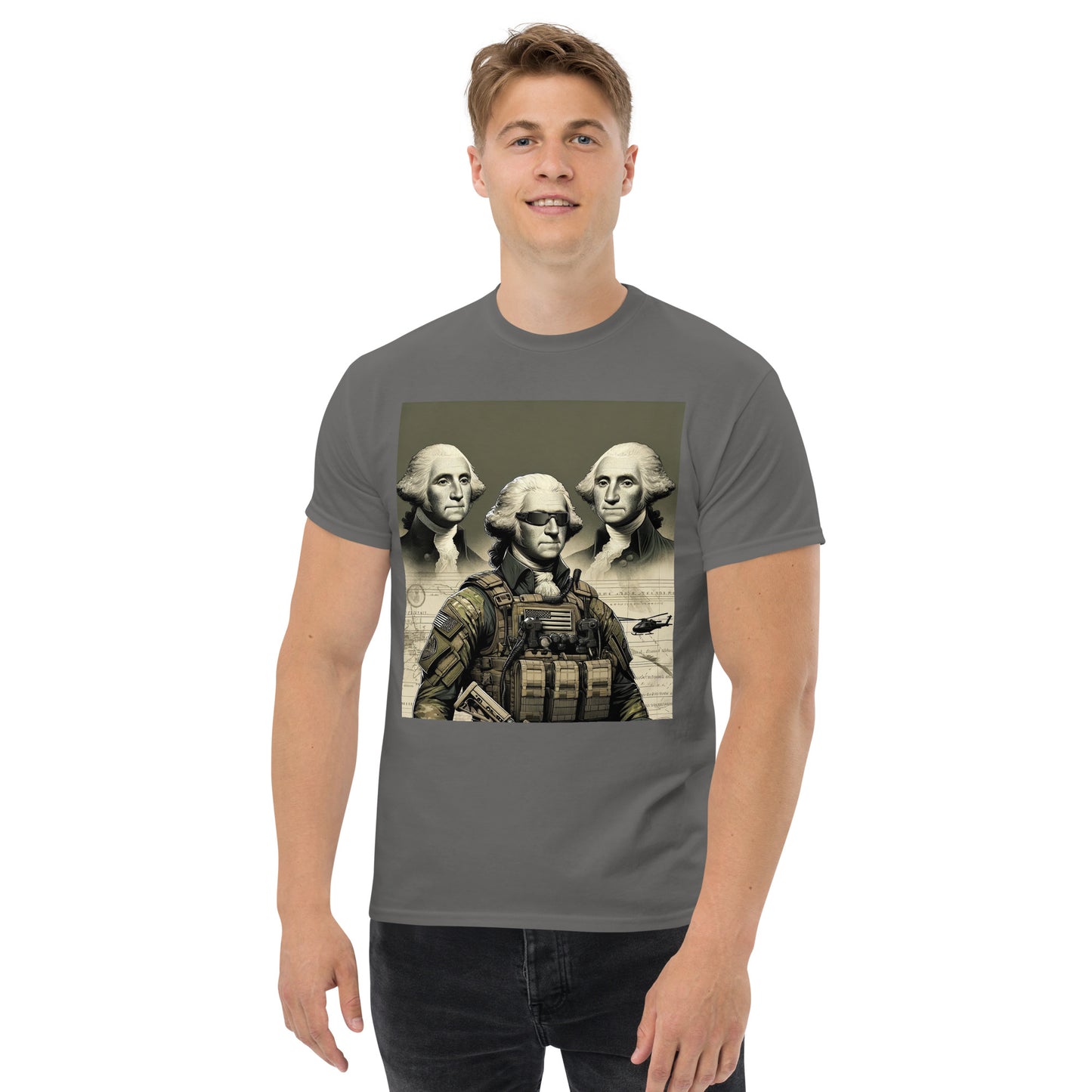 "George Washington: Keeping America Safe" Men's Classic Tee