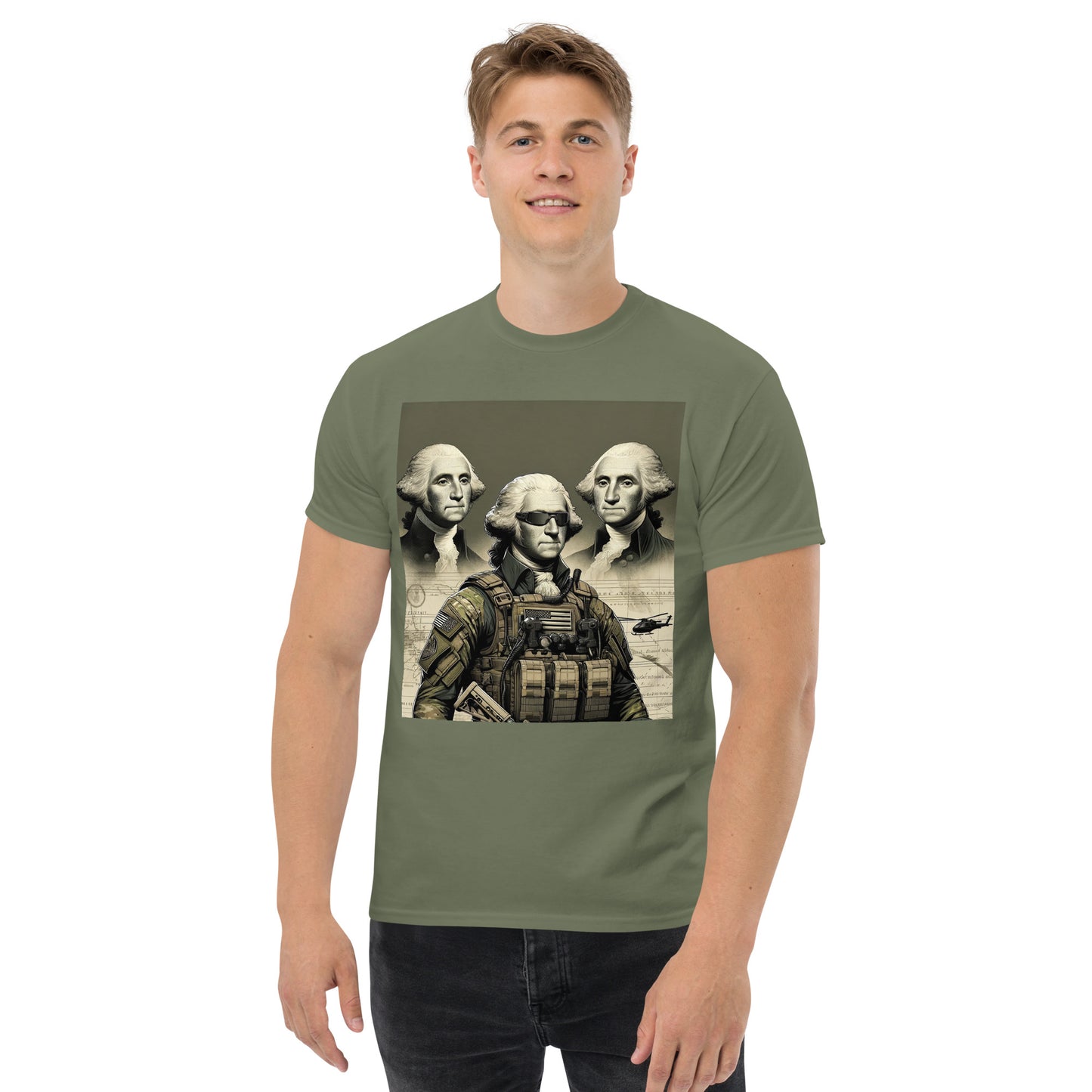 "George Washington: Keeping America Safe" Men's Classic Tee