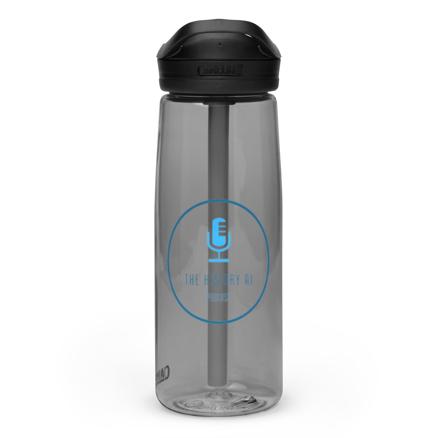 "The History AI Podcast" Sports water bottle