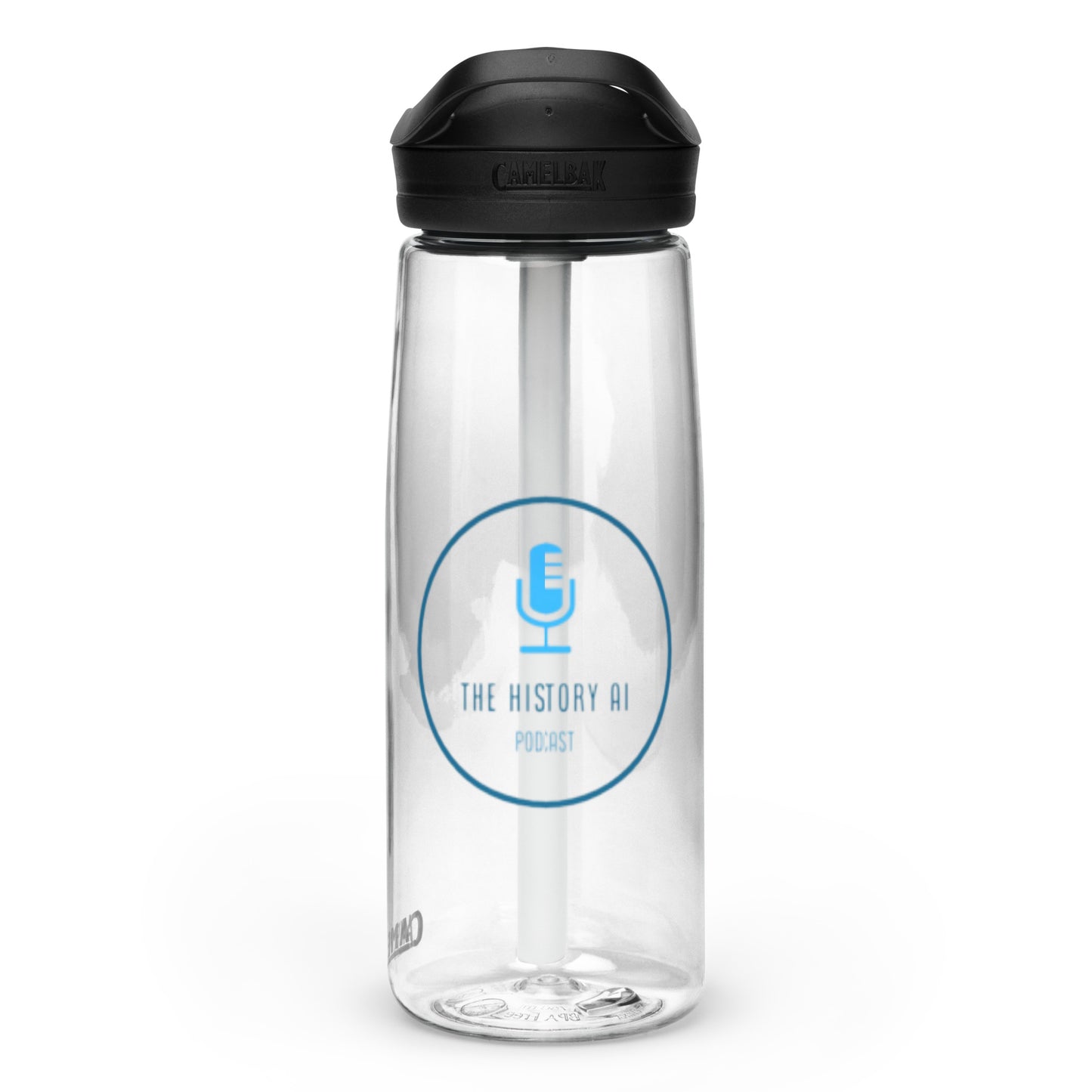 "The History AI Podcast" Sports water bottle