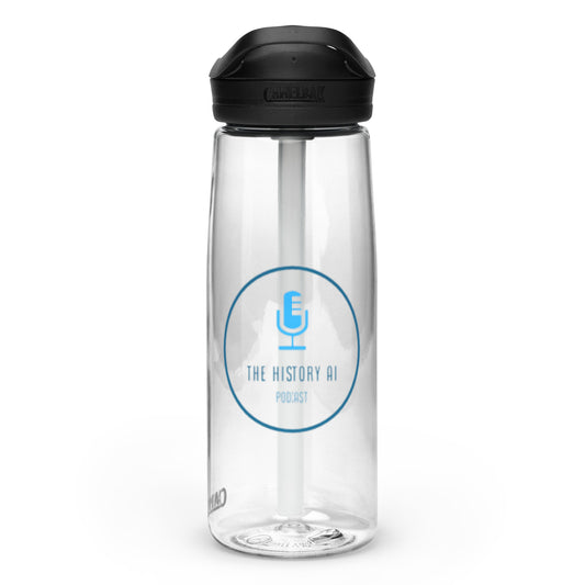 "The History AI Podcast" Sports water bottle