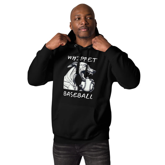 Whippet Baseball Unisex Hoodie