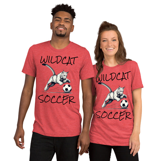 Wildcat Soccer Short Sleeve Tri-Blend