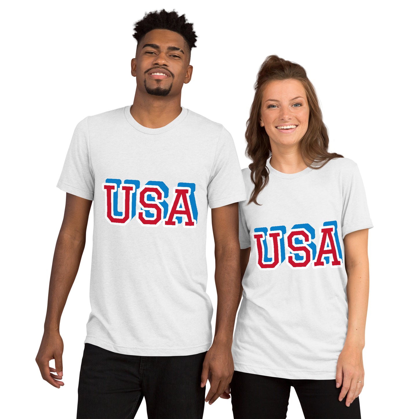 "USA" Tri-Blend T-shirt