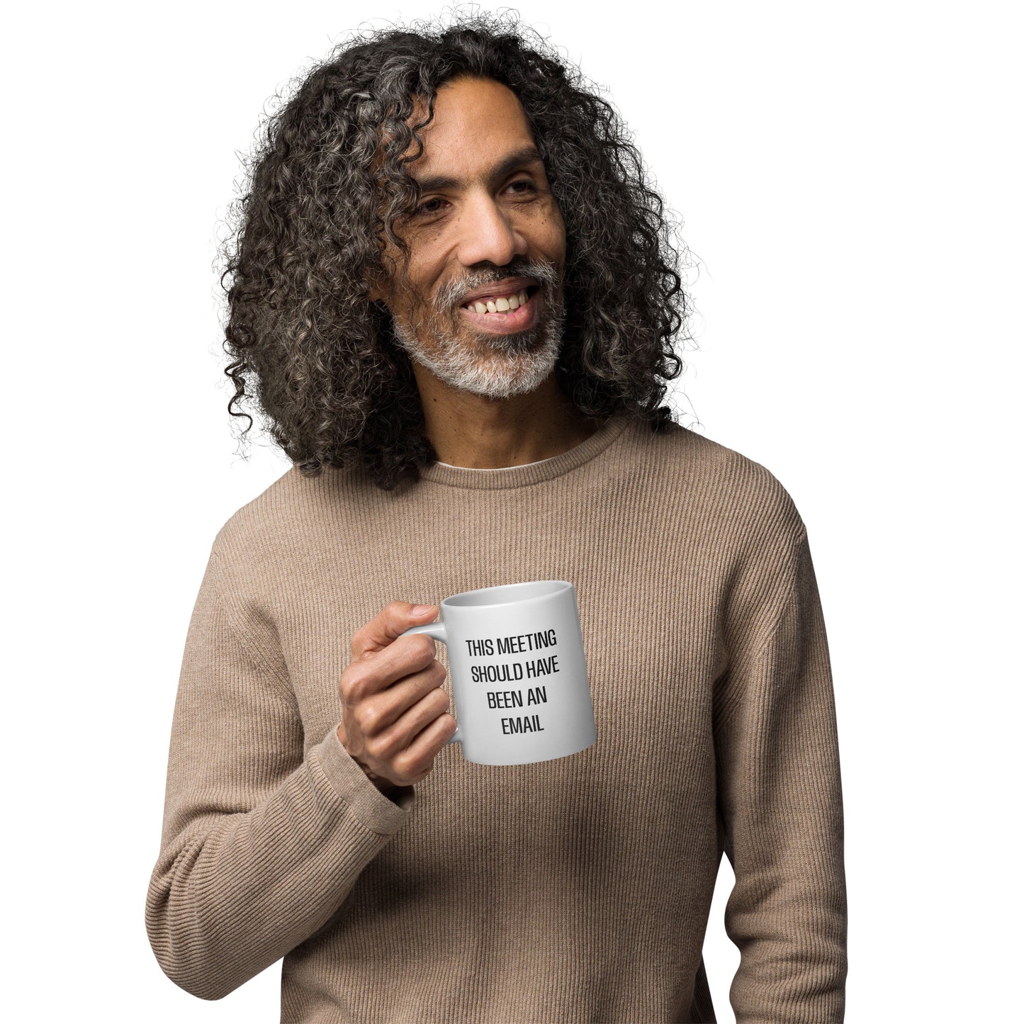 "This Meeting Should Have Been An Email" White Glossy Mug