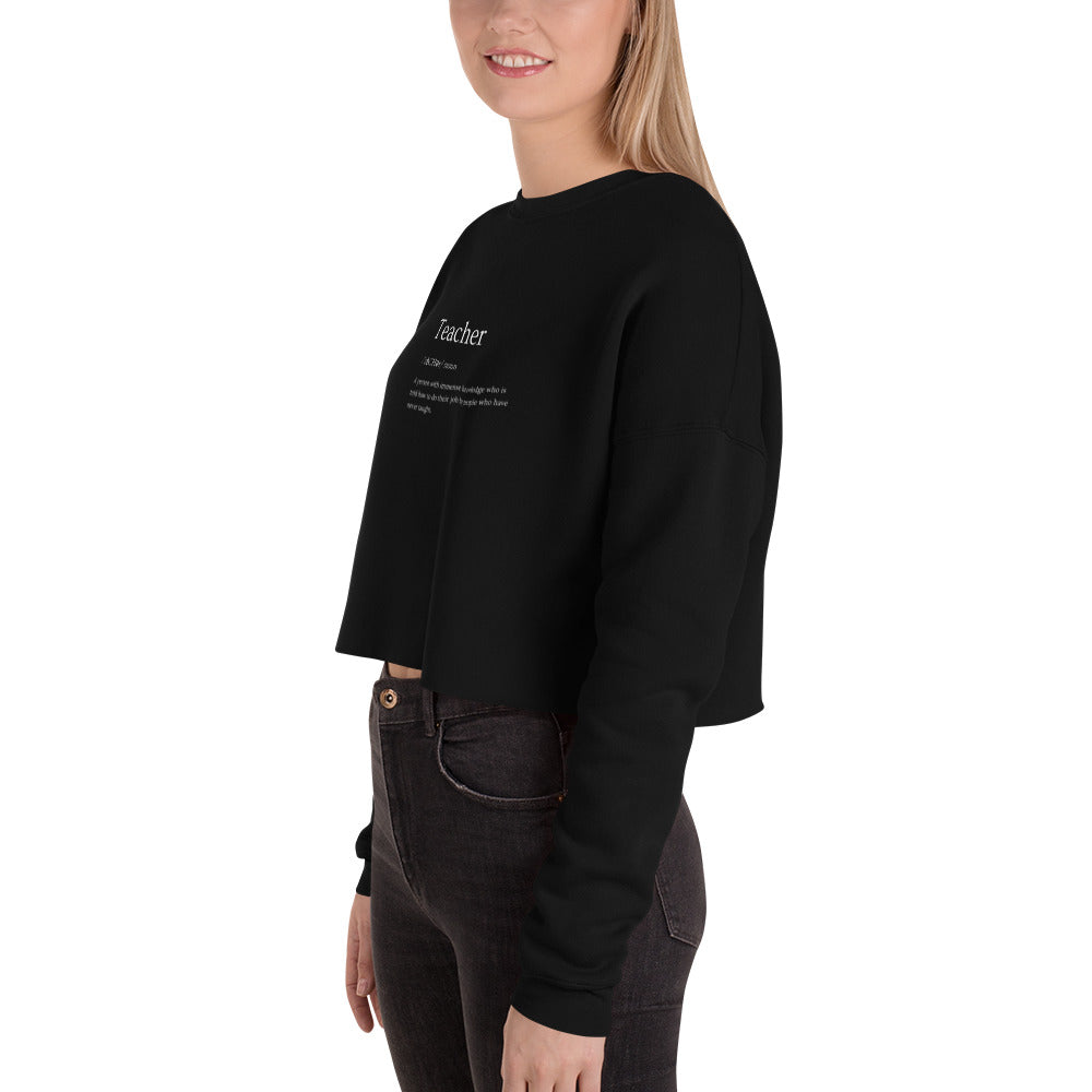 Teacher Crop Sweatshirt